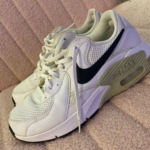 Nike Air Max Excee White Black Grey Women Running Sneakers - Sz 9 - Picture 2 of 7